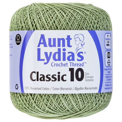 Aunt Lydia's Classic Crochet Thread Size 10 Frosty Green