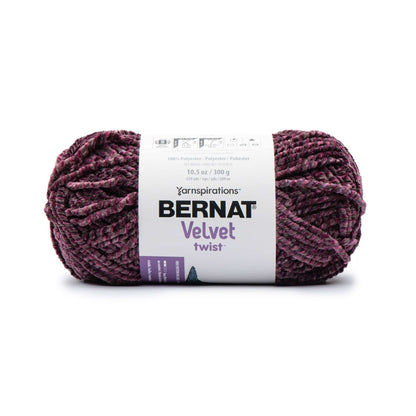 Bernat Velvet Twist Yarn - Discontinued Shades Midnight Plum