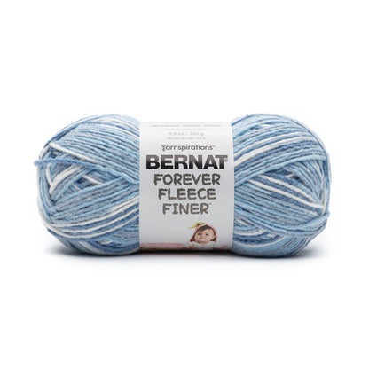 Bernat Forever Fleece Finer Yarn Blueberry Ice