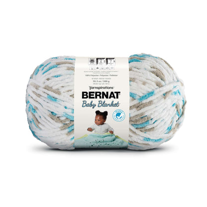 Bernat Baby Blanket Yarn (300g/10.5oz) Little Teal Dove Print