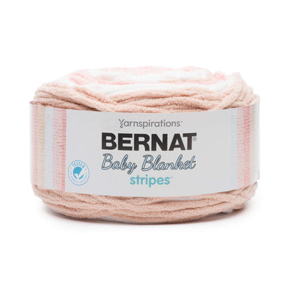 Bernat Baby Blanket Stripes Yarn Coral Bells