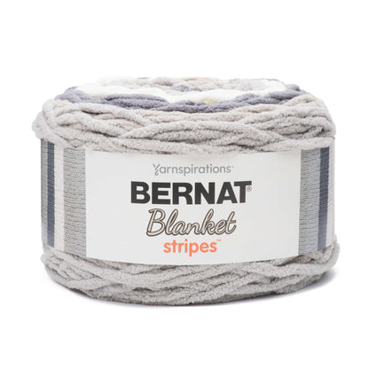 Bernat Blanket Stripes Yarn (300g/10.5oz) Gray Matters