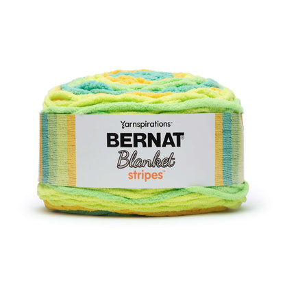 Bernat Blanket Stripes Yarn (300g/10.5oz) - Discontinued Shades Lemon Lime