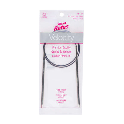 Susan Bates Velocity 29" Circular Knitting Needles - Clearance items U.S. 8 (5 mm)