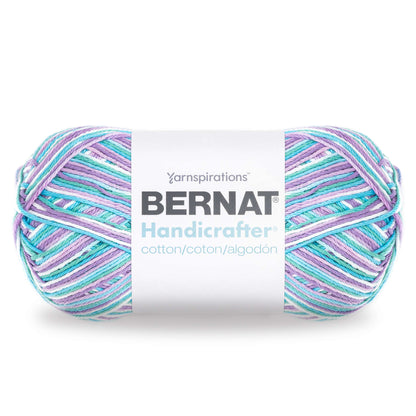 Bernat Handicrafter Cotton Variegates Yarn (340g/12oz) - Discontinued Beach Ball Blue Ombre