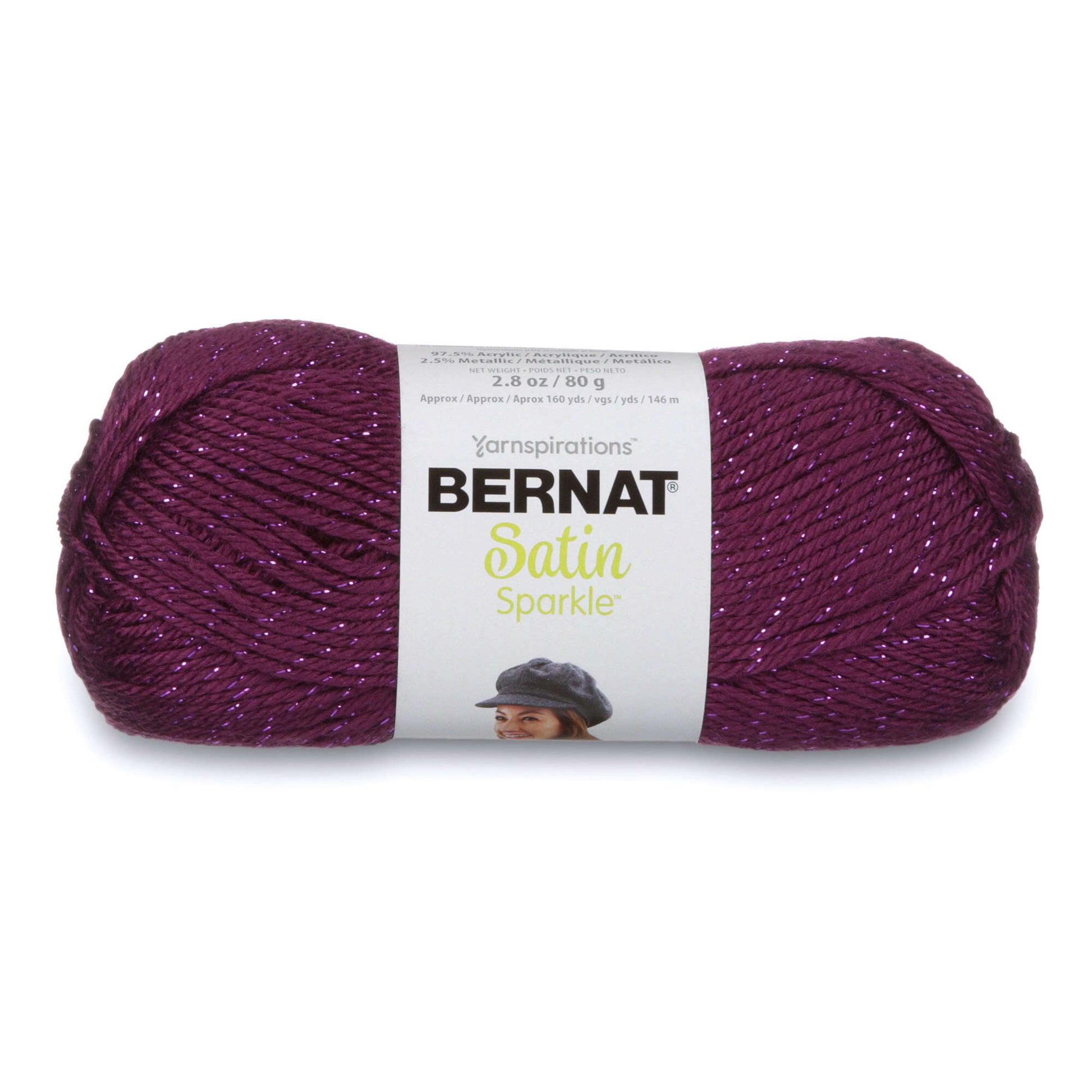 Bernat Satin Sparkle Yarn - Discontinued shades