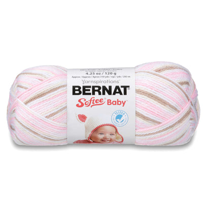 Bernat Softee Baby Variegates Yarn - Discontinued Shades Little Bo Peep Ombre
