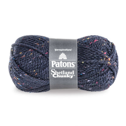 Patons Shetland Chunky Tweeds Yarn - Discontinued Shades Medium Blue Tweed