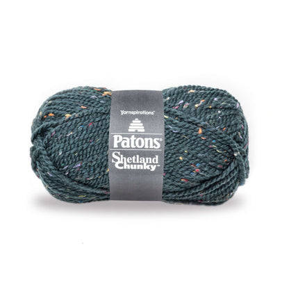Patons Shetland Chunky Tweeds Yarn - Discontinued Shades Rich Teal Tweed