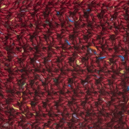 Patons Shetland Chunky Tweeds Yarn - Discontinued Shades Deep Red Tweed