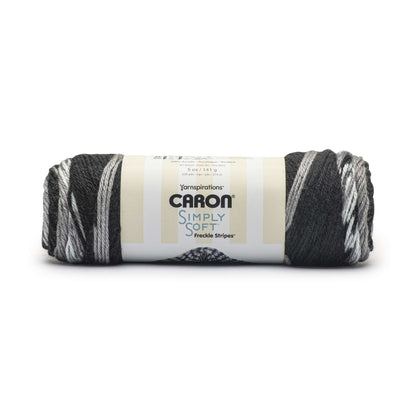 Caron Simply Soft Freckle Stripes Yarn Stone