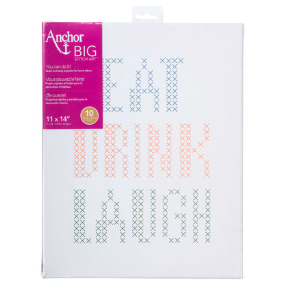 Anchor Big Stitch Art 11" x 14" - Discontinued Items Eat Drink Laugh