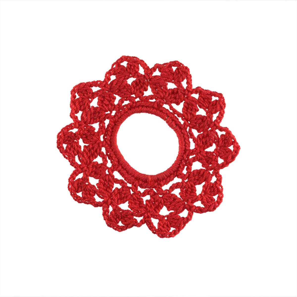 Crochet Scrunchy made in Aunt Lydia's Fashion Crochet Thread yarn