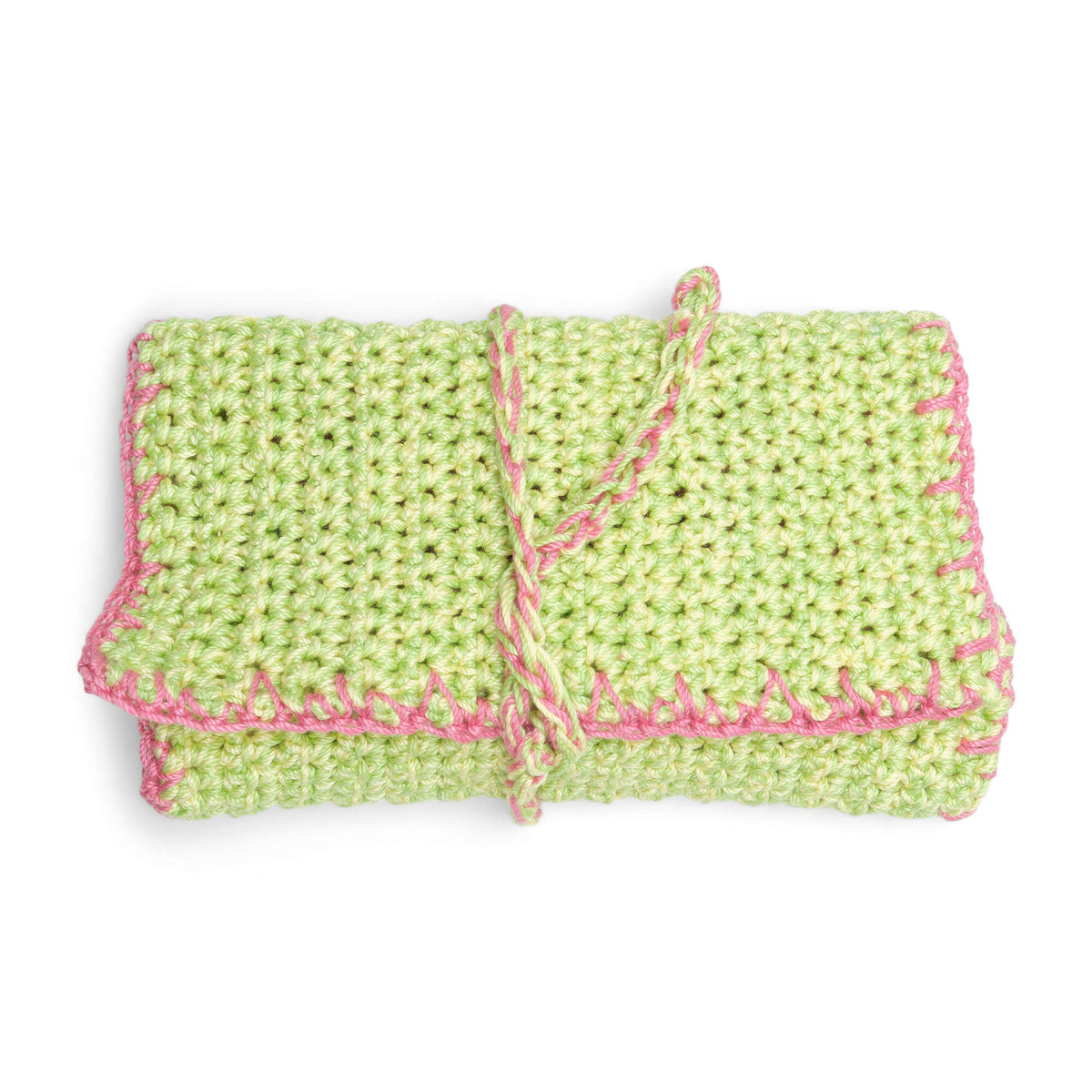 Crochet Notions Case made in Aunt Lydia's Classic Crochet yarn
