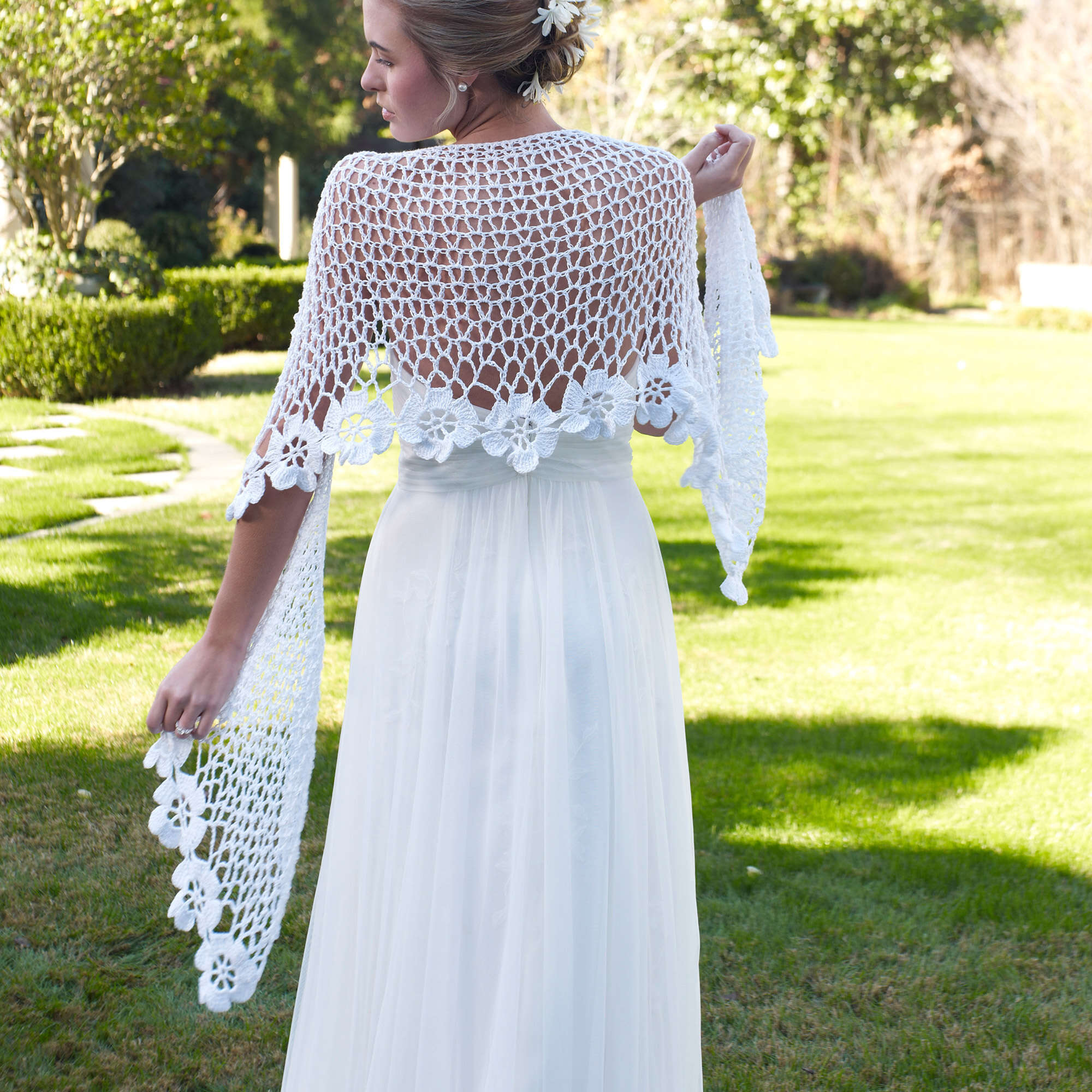 Free Aunt Lydia's Bridal Shawl Crochet Pattern | Yarnspirations Free Aunt Lydia's Bridal Shawl Crochet Pattern | Yarnspirations