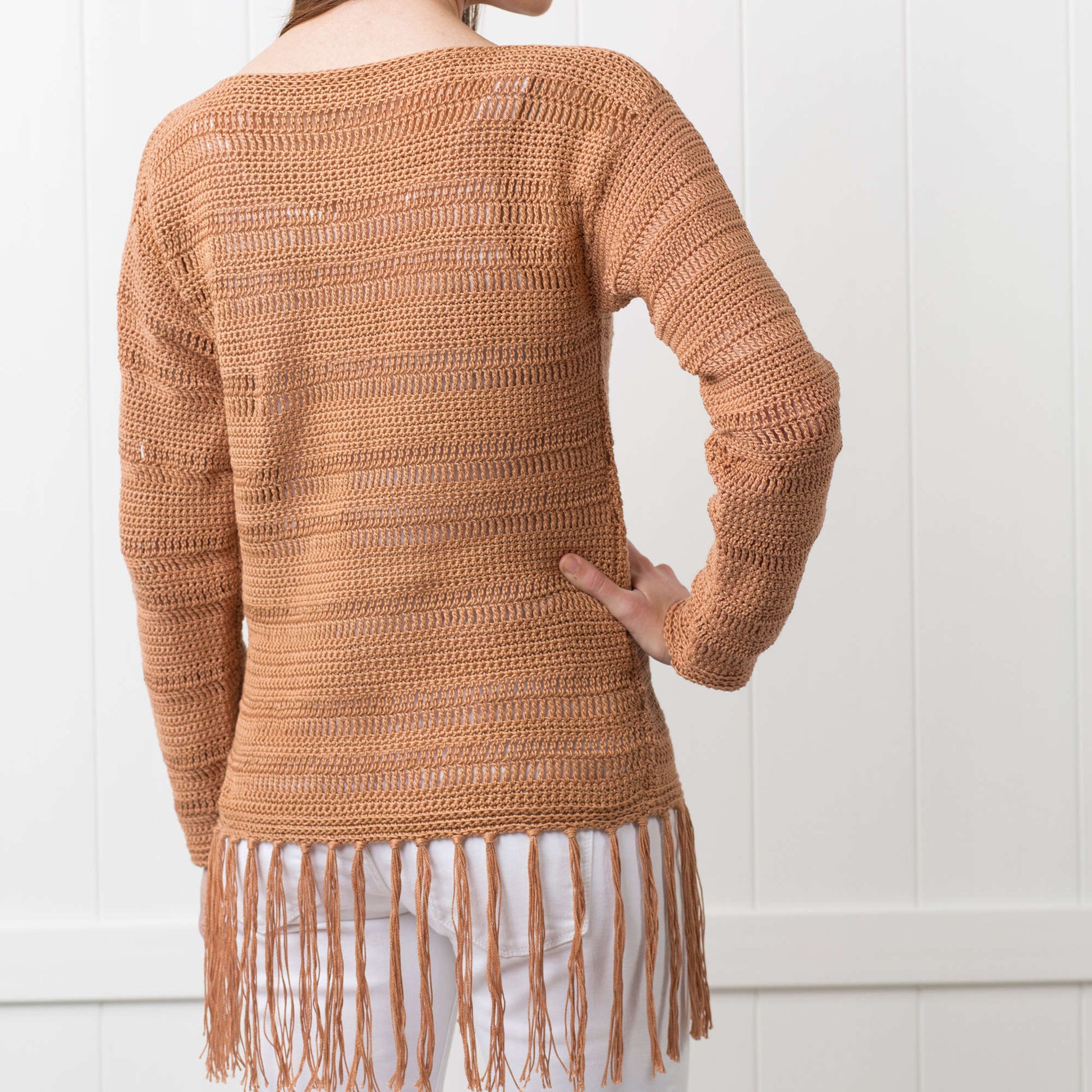 Free Aunt Lydia's Flower Hill Pullover Crochet Pattern
