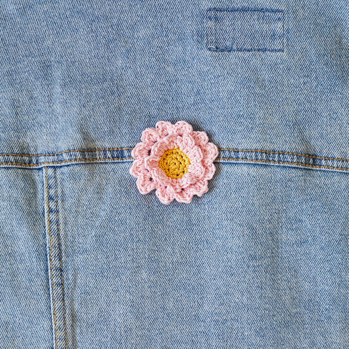 Crochet Appliqué made in Aunt Lydia's Classic Crochet Thread yarn