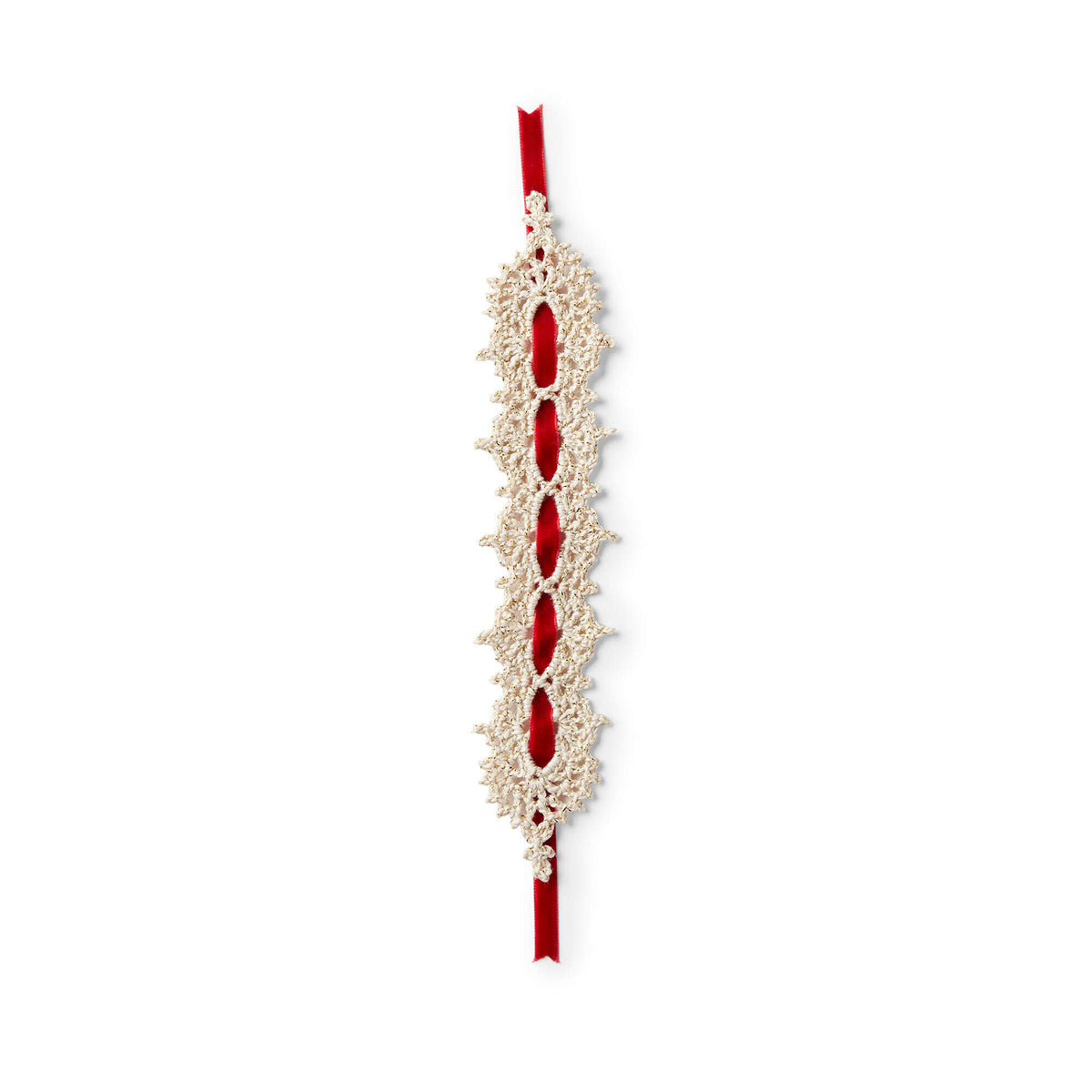 Crochet Accessory made in Aunt Lydia's Metallic Crochet Thread yarn