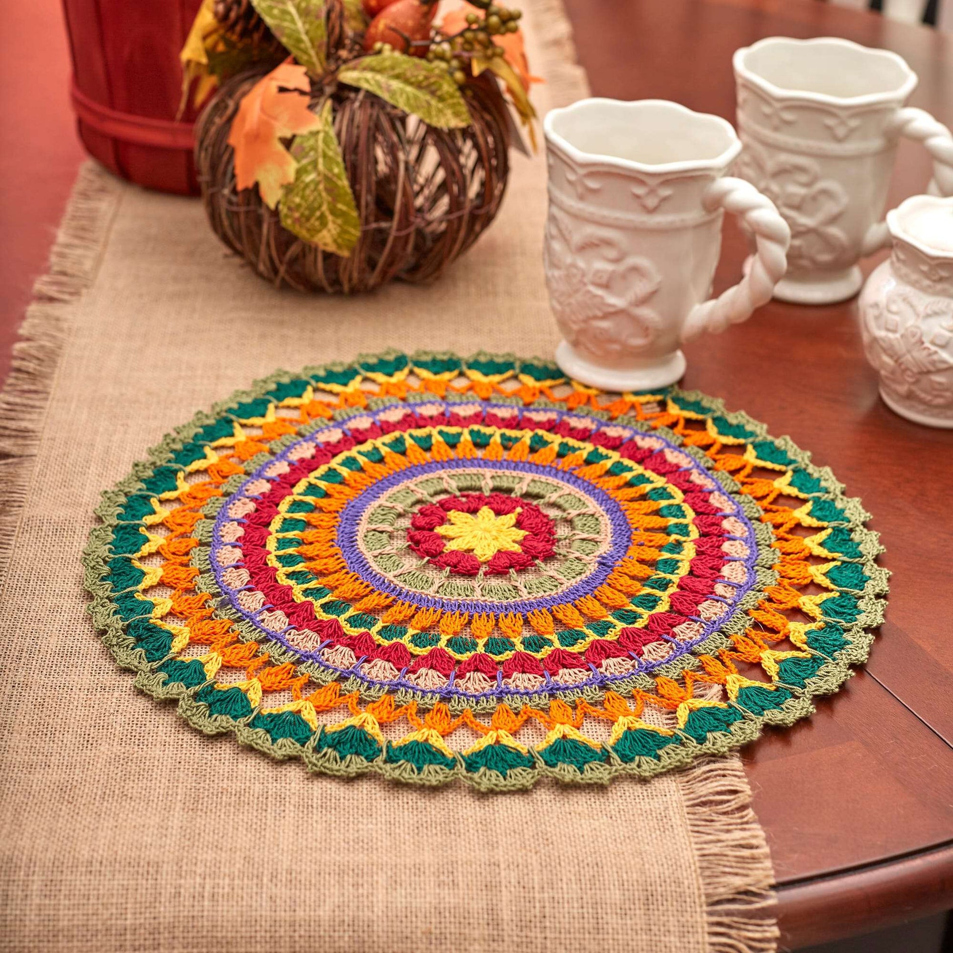 Free Aunt Lydia's Mandala Doily Crochet Pattern