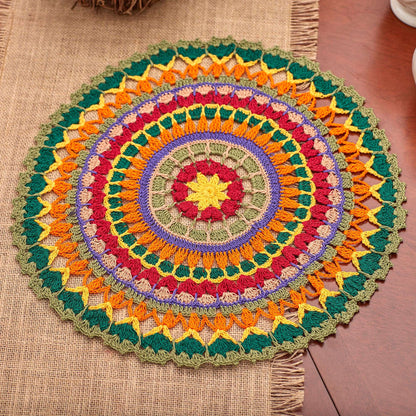 Aunt Lydia's Mandala Doily Crochet Aunt Lydia's Mandala Doily Pattern Tutorial Image