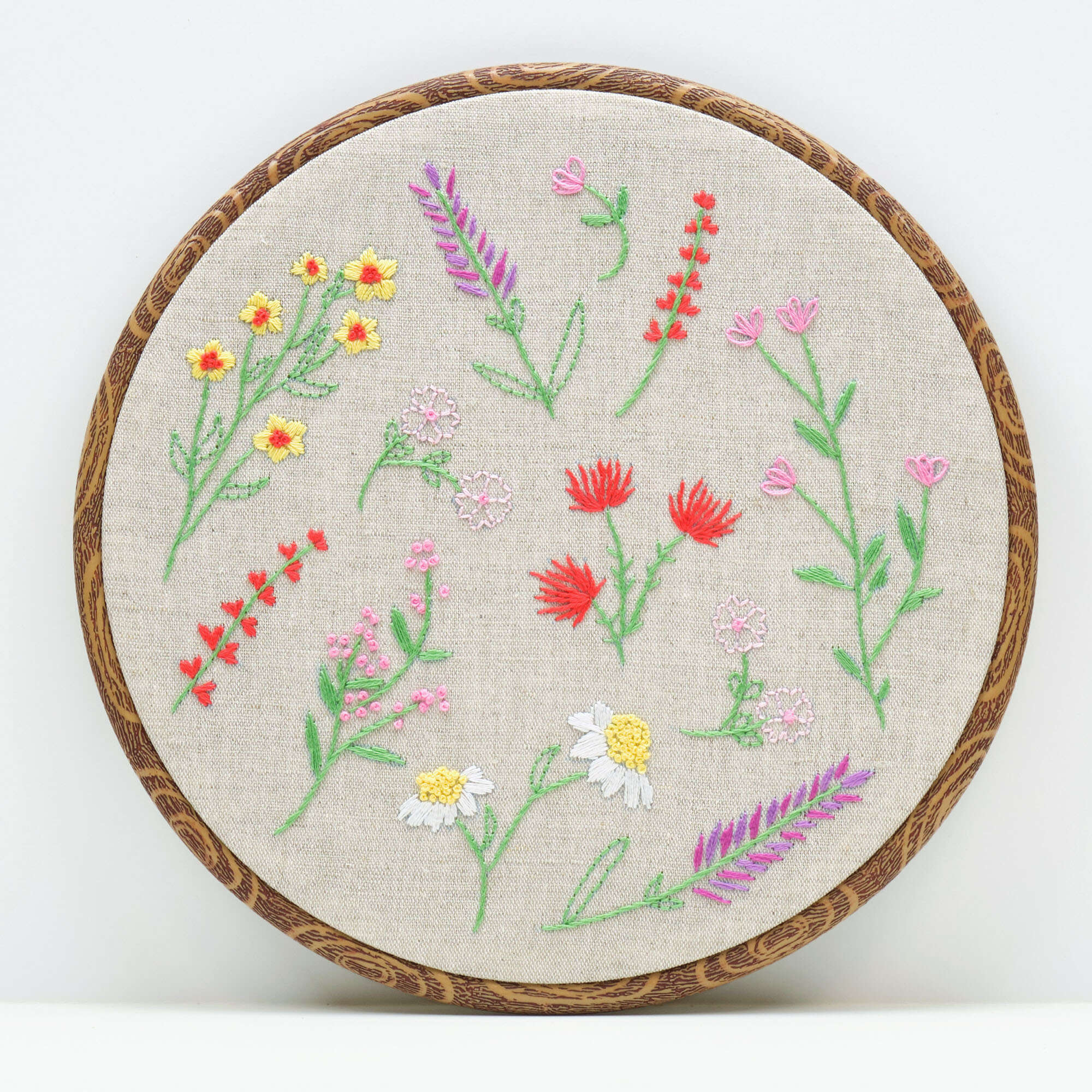 MY CRAFT WORKS: Floral Embroidery Heart finish - Part 2