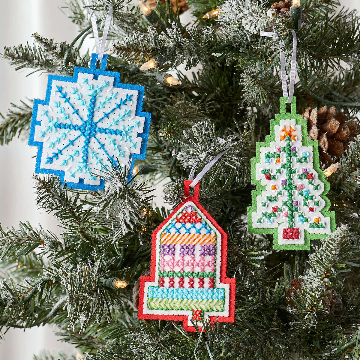 Craft Ornament made in Anchor Stitchable Felt yarn