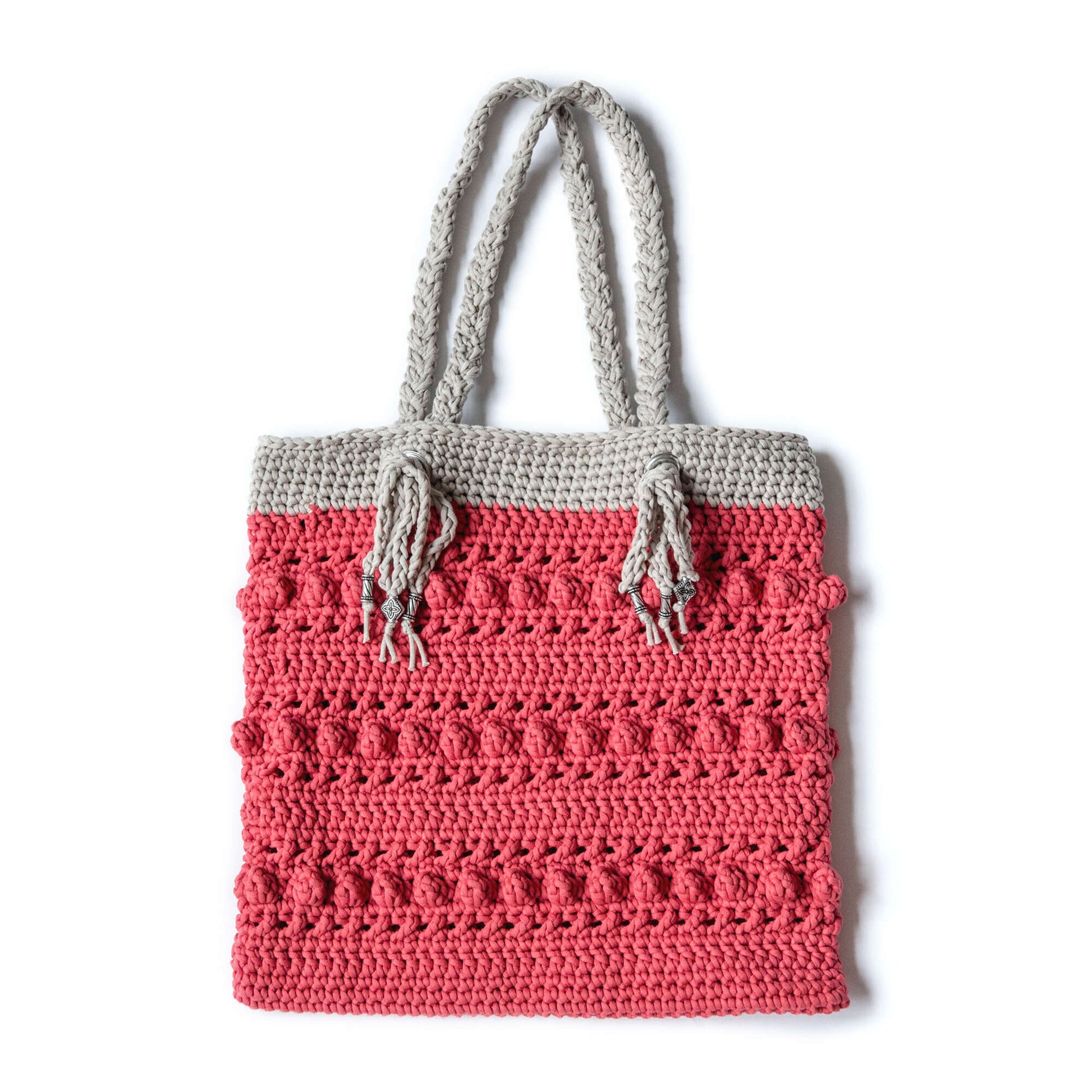 Free Bernat Hugs & Kisses Tote Bag Crochet Pattern