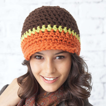 Bernat Peak Hat Crochet Crochet Hat made in Bernat Softee Chunky yarn