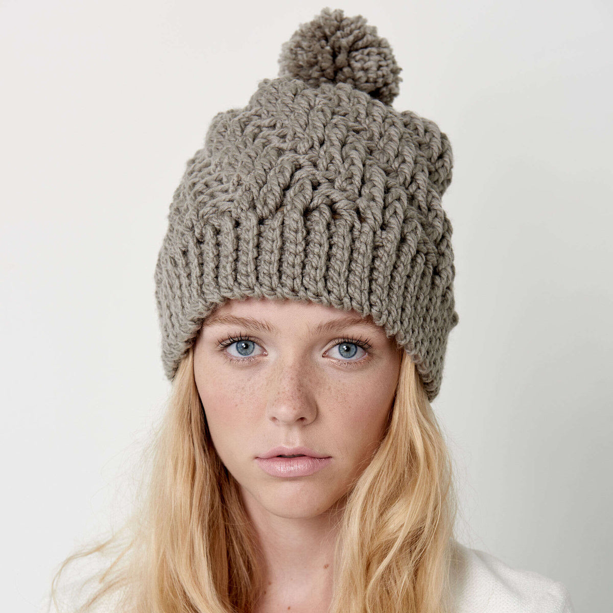 Crochet Hat made in Bernat Softee Chunky yarn