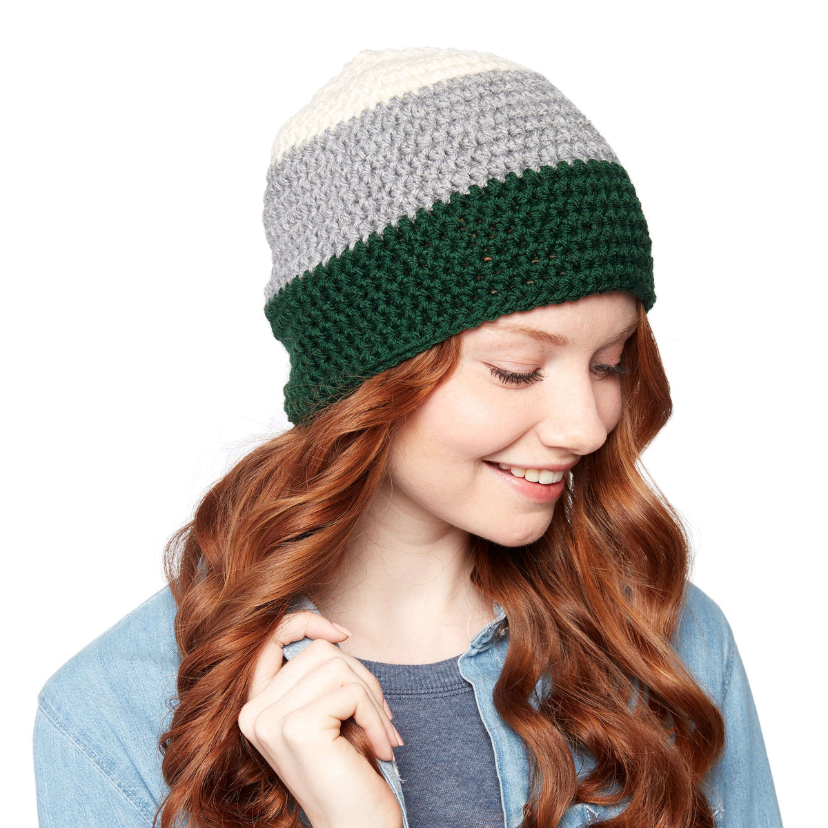 Crochet Hat made in Bernat Premium yarn