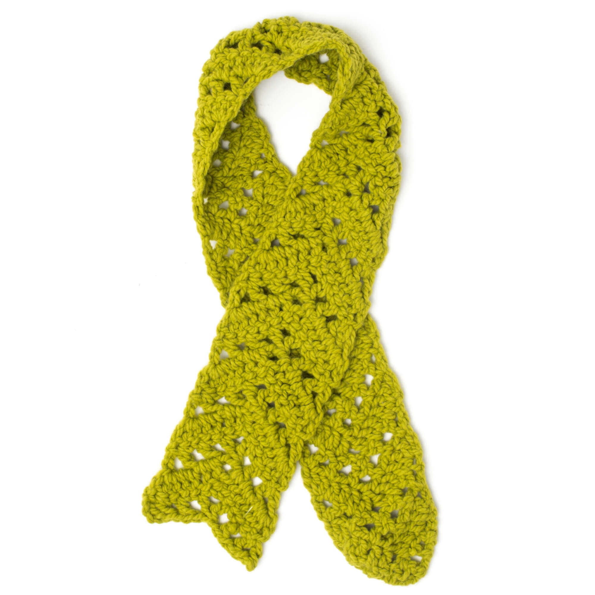 Free Easy Bernat Mesh Chevron Scarf Crochet Pattern | Yarnspirations, image size:2000x2000