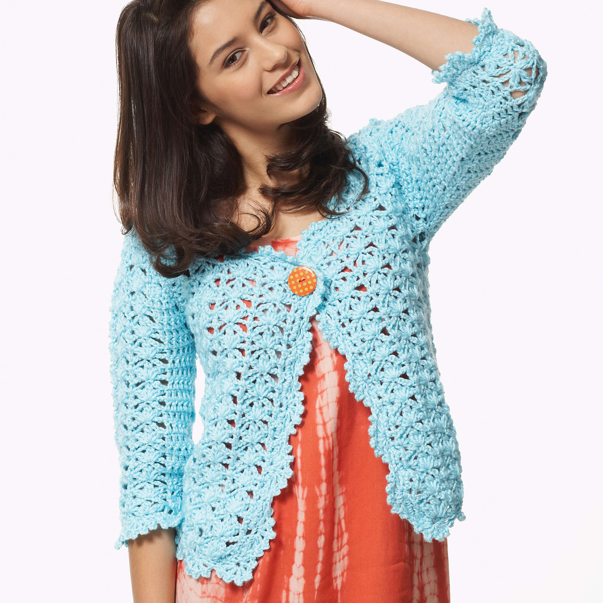 Free Bernat on the Lace Crochet Cardigan Pattern