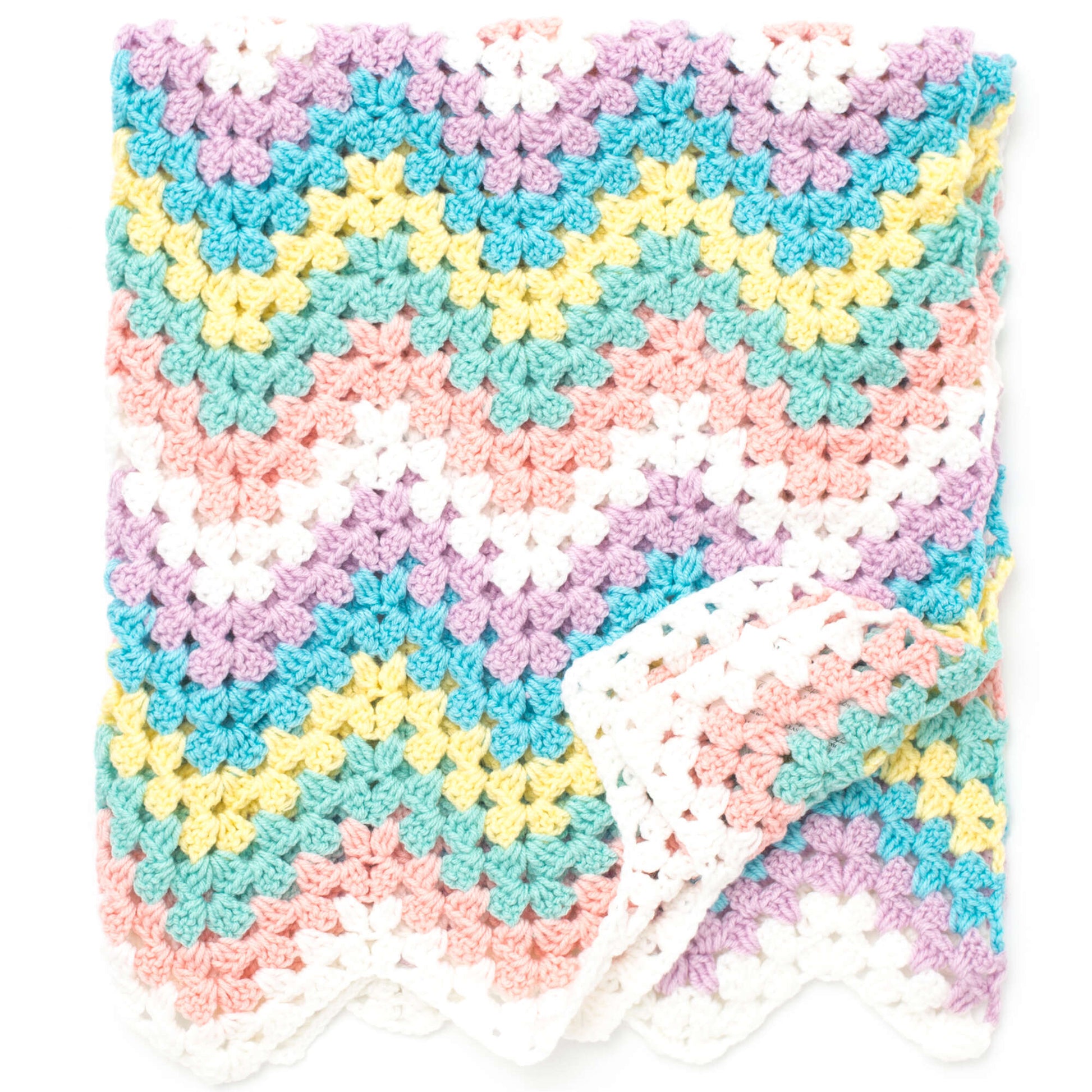 Free Bernat Rainbow Crochet Blanket Pattern