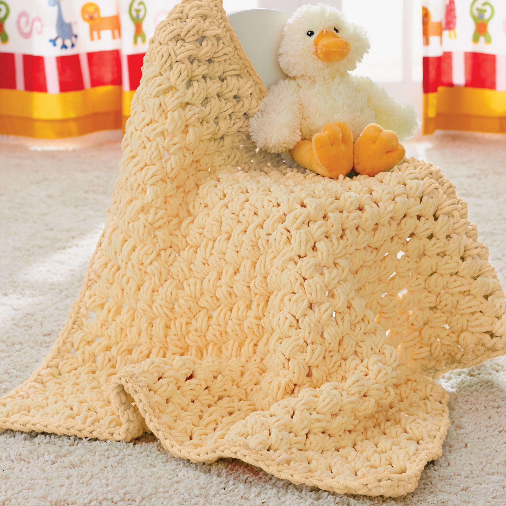 Free Bernat Puffy Crochet Baby Blanket Pattern
