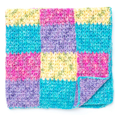 Bernat Color Block Panels Crochet Blanket Crochet Blanket made in Bernat Li'l Tots yarn