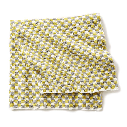 Bernat Checker Crochet Baby Blanket Single Size
