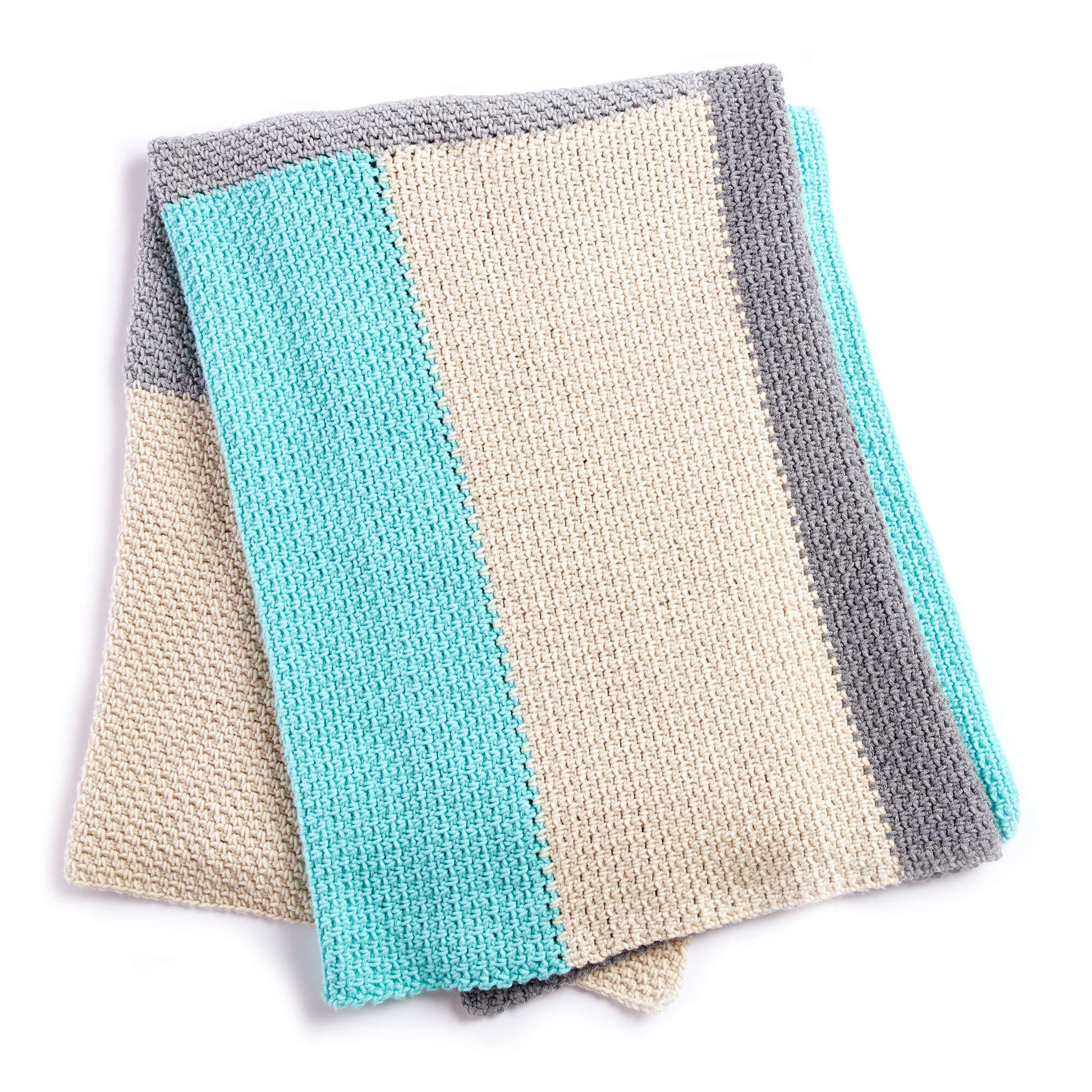 Free Bernat Colorblock Crochet Blanket Pattern