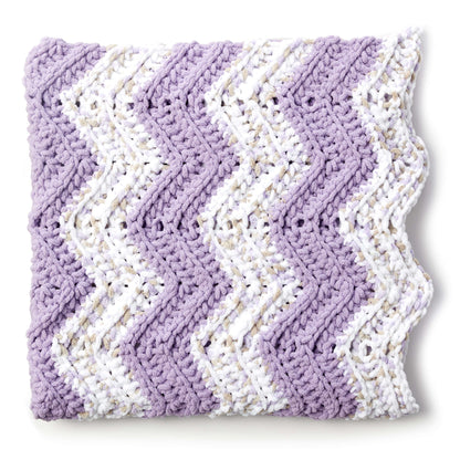 Bernat Simple Chevron Crochet Baby Blanket Bernat Simple Chevron Crochet Baby Blanket Pattern Tutorial Image