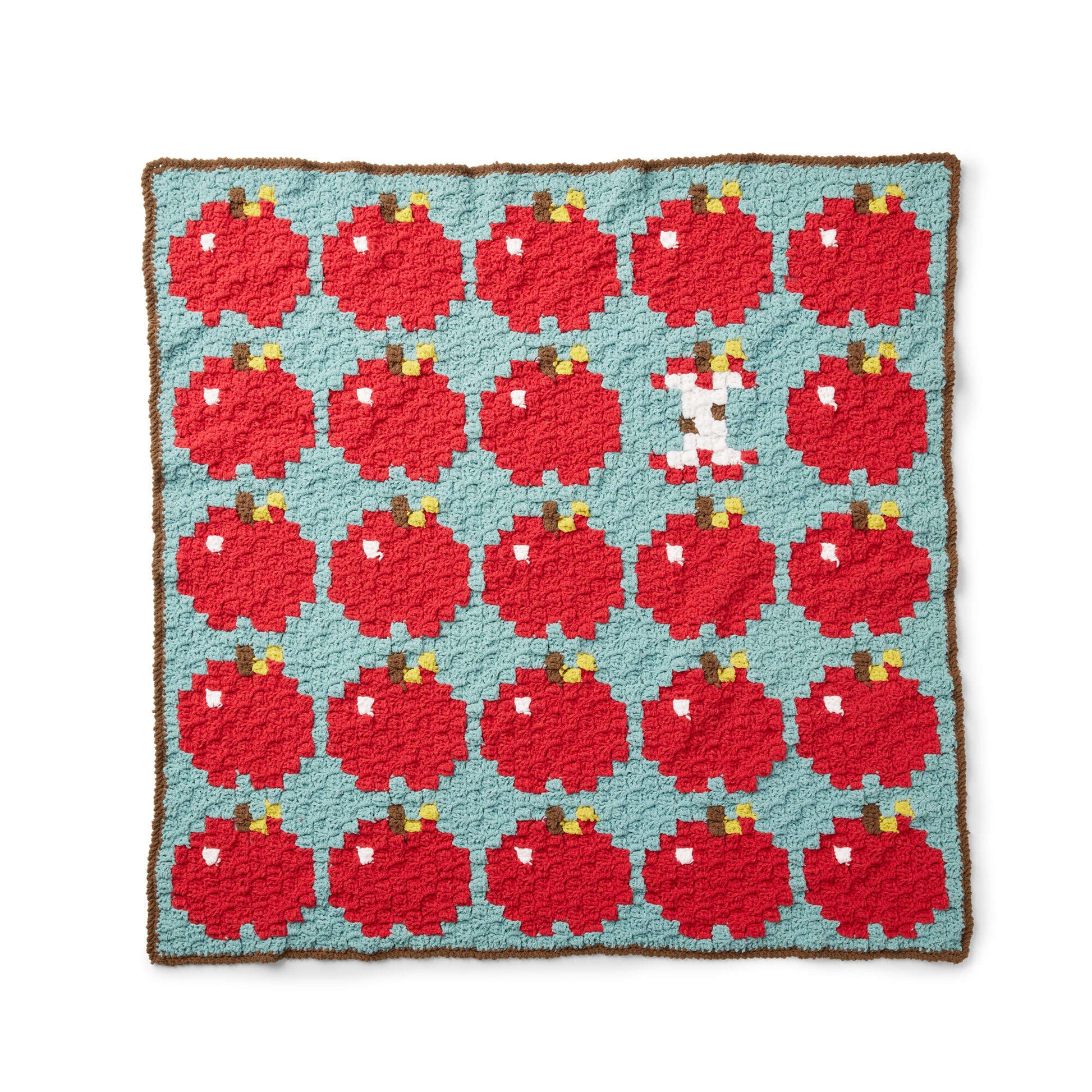 Free Bernat How 'Bout Them Apples? Crochet Blanket Pattern