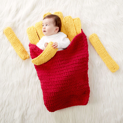 Bernat Small Fry Crochet Sleep Sack Crochet Blanket made in Bernat Blanket yarn