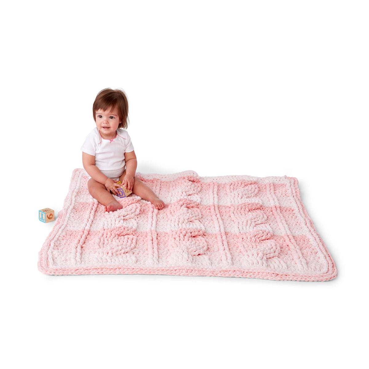 Crochet Blanket made in Bernat Baby Blanket yarn