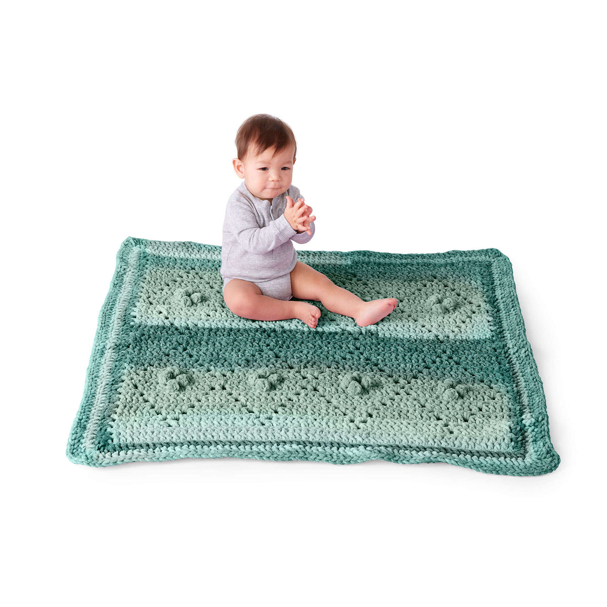 Crochet Blanket made in Bernat Baby Blanket yarn