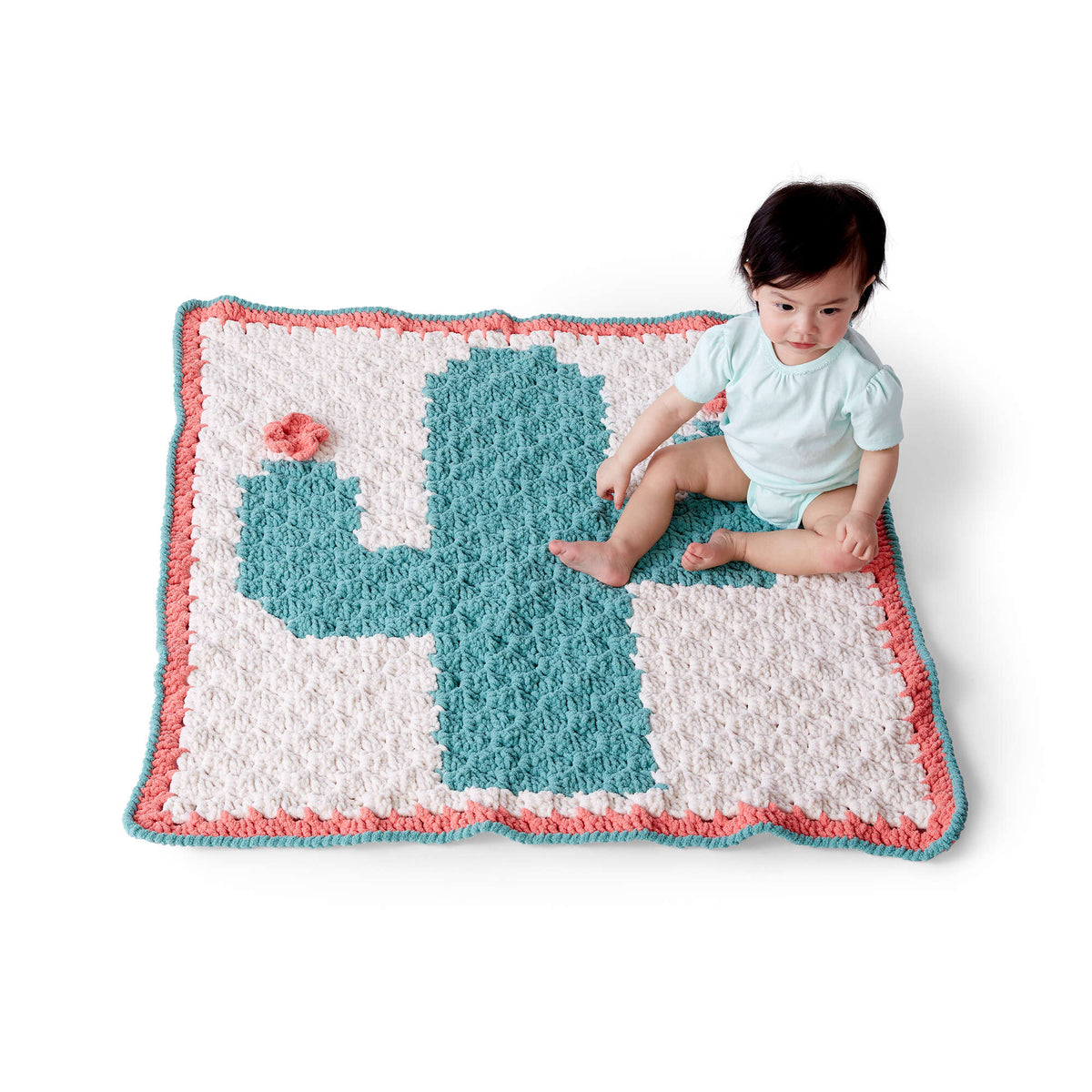 Crochet Blanket made in Bernat Baby Blanket yarn