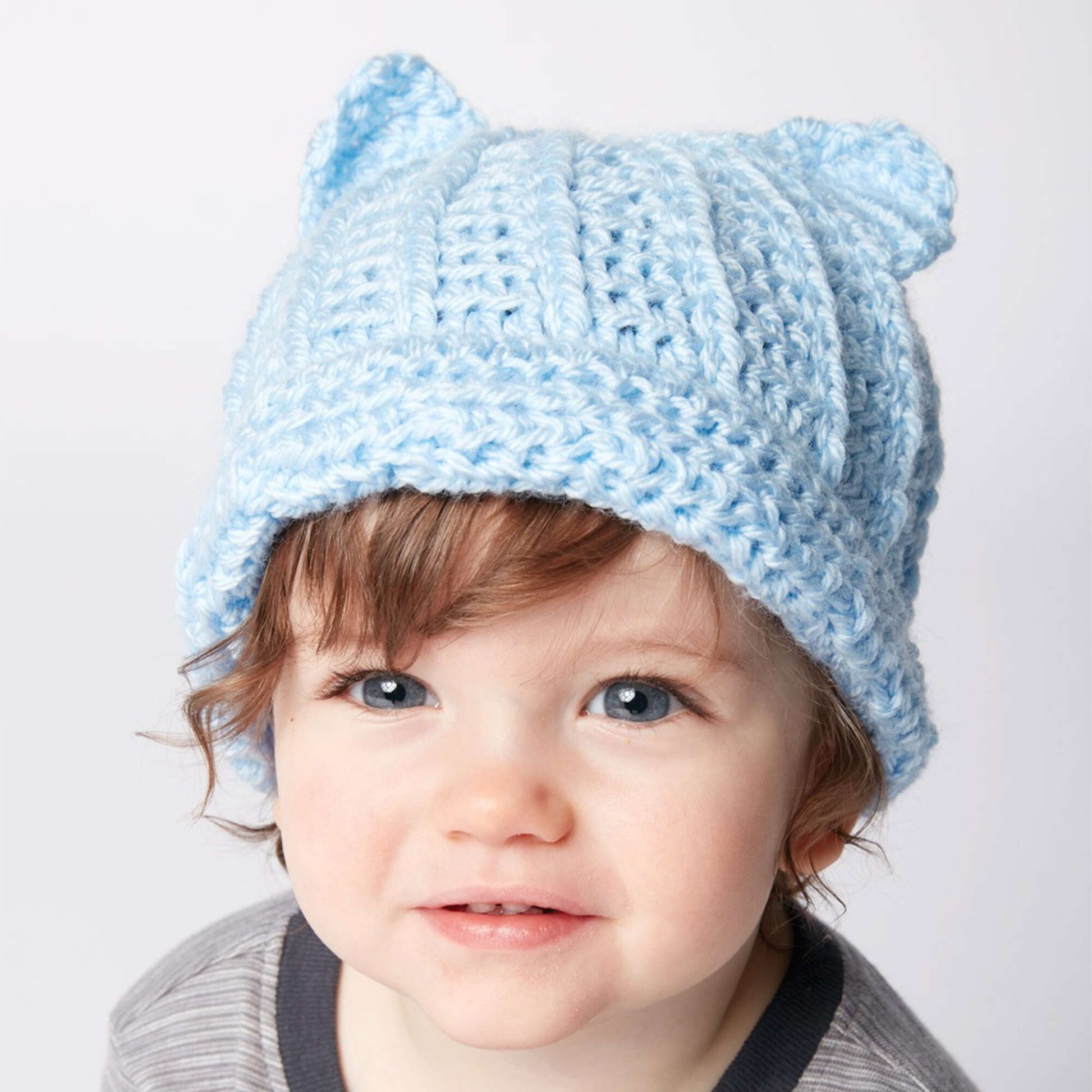 Free Bernat Baby Crochet Kitty Hat Pattern
