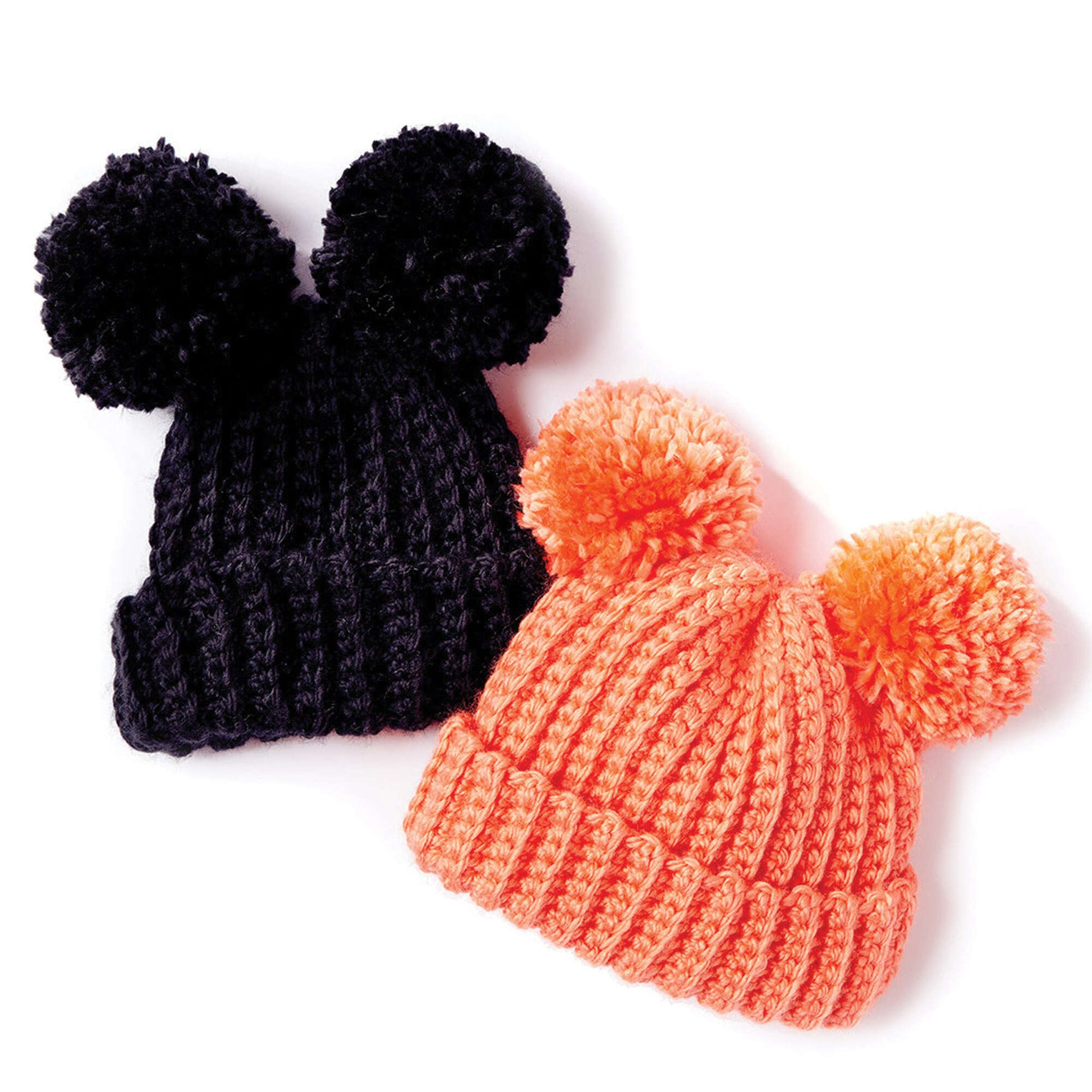 Free Bernat Adorable Pompom Crochet Hat Pattern
