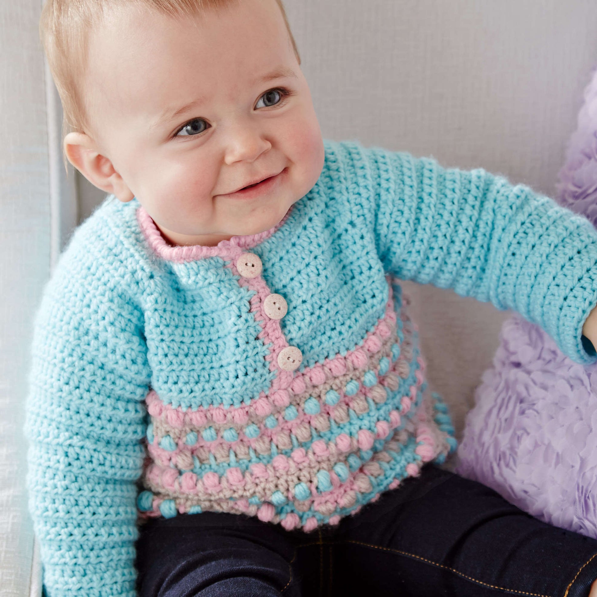 Free Bernat Take It From The Top Pullover Crochet Pattern
