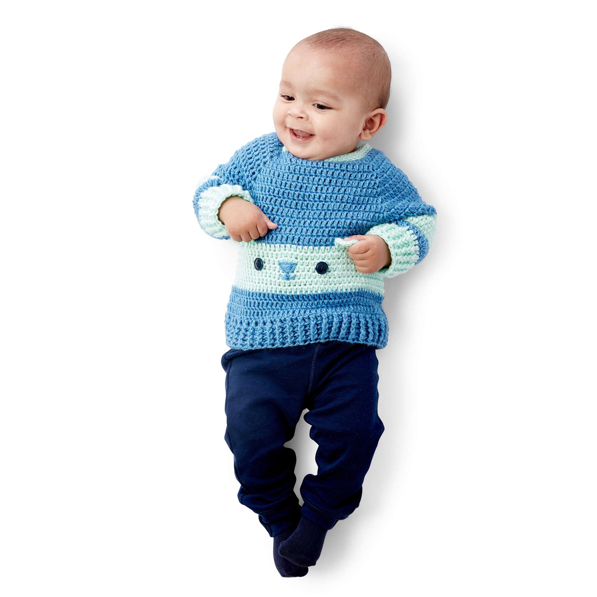 Free Bernat Crochet Character Sweaters Pattern