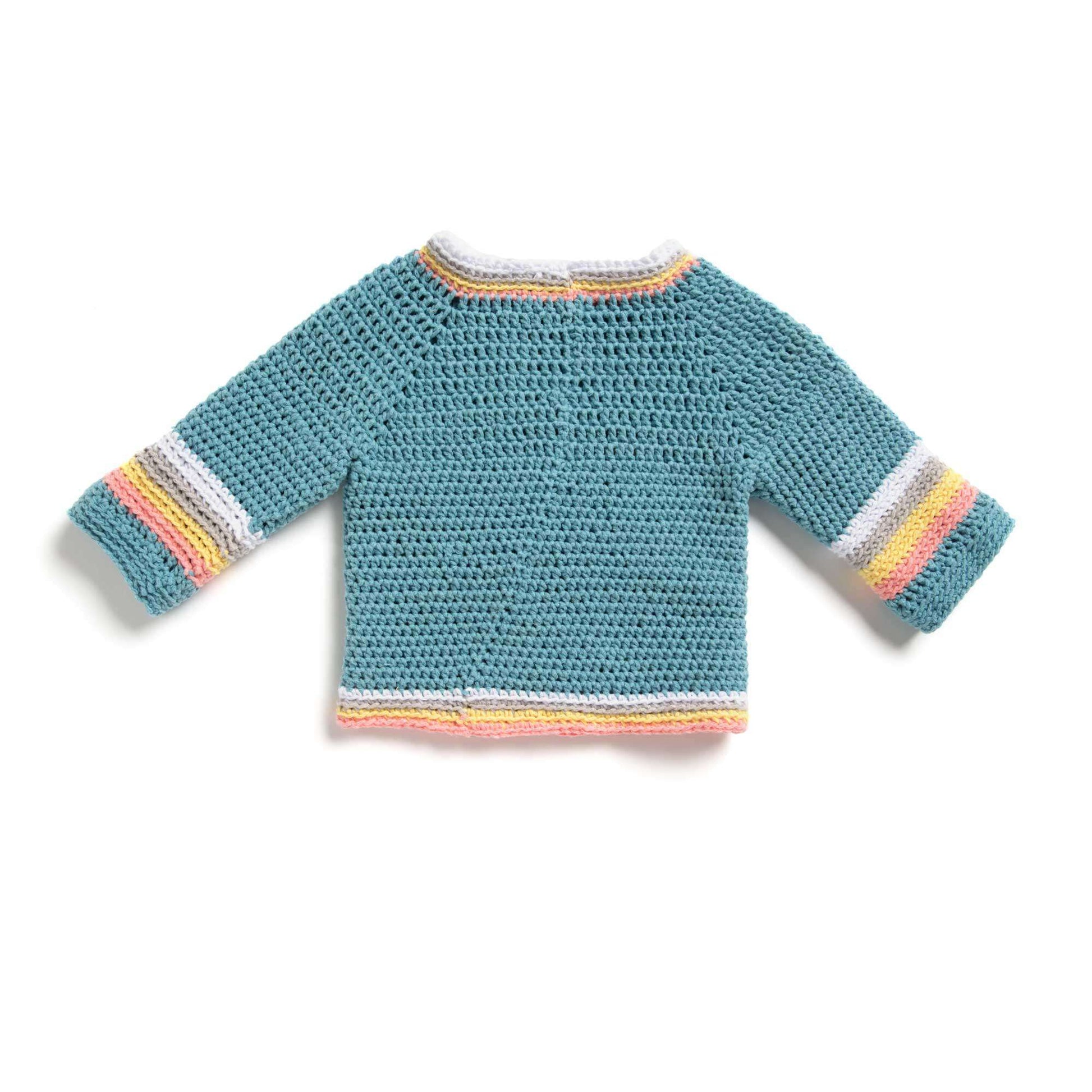 Free Bernat Crochet Saturn Baby Pullover Pattern