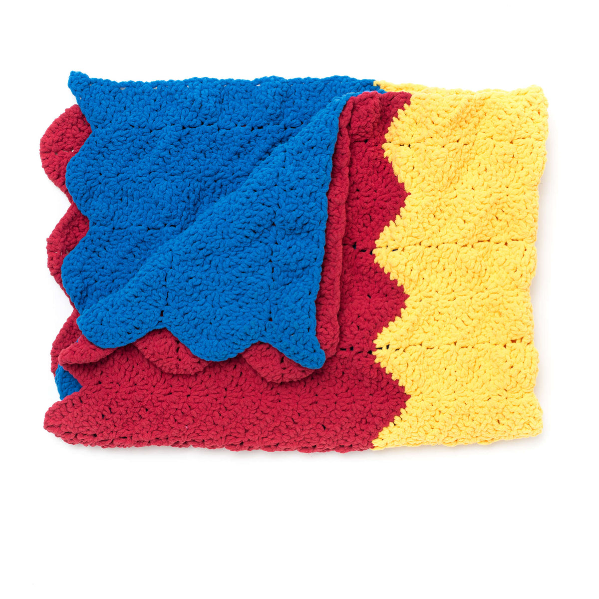 Crochet Blanket made in Bernat Blanket yarn