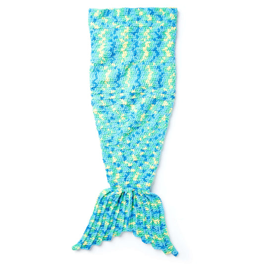 Bernat My Mermaid Crochet Snuggle Sack Pattern Tutorial Image
